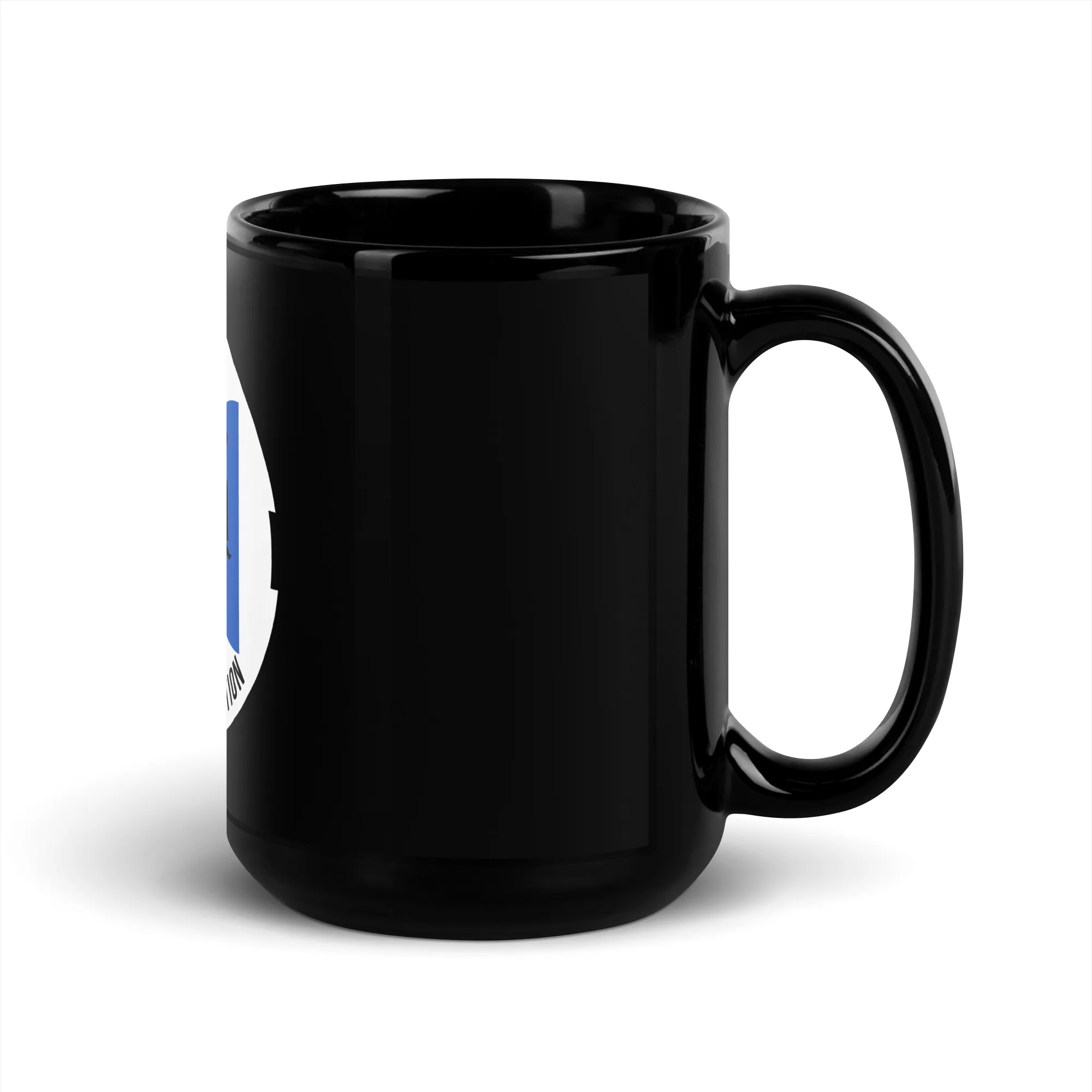 Schwarze glänzende Tasse – Bild 5