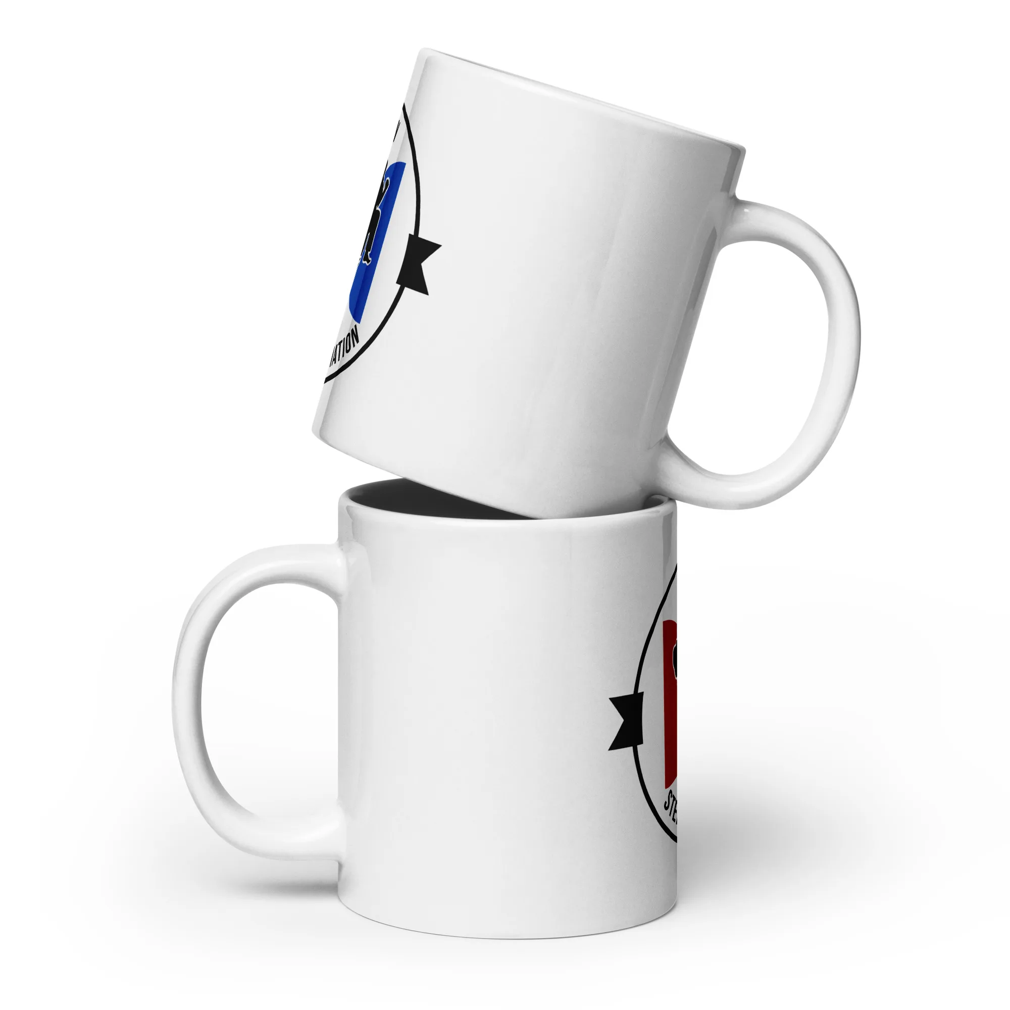 Weiße, glänzende Tasse – Bild 3