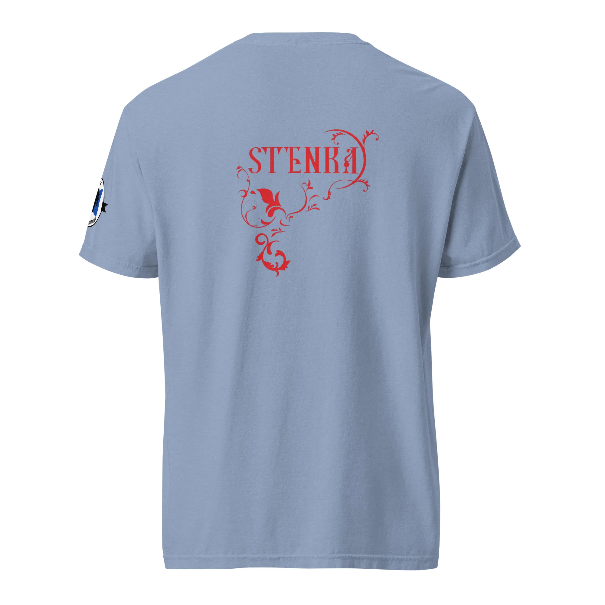Schweres textilgefärbtes Unisex-T-Shirt – Bild 2