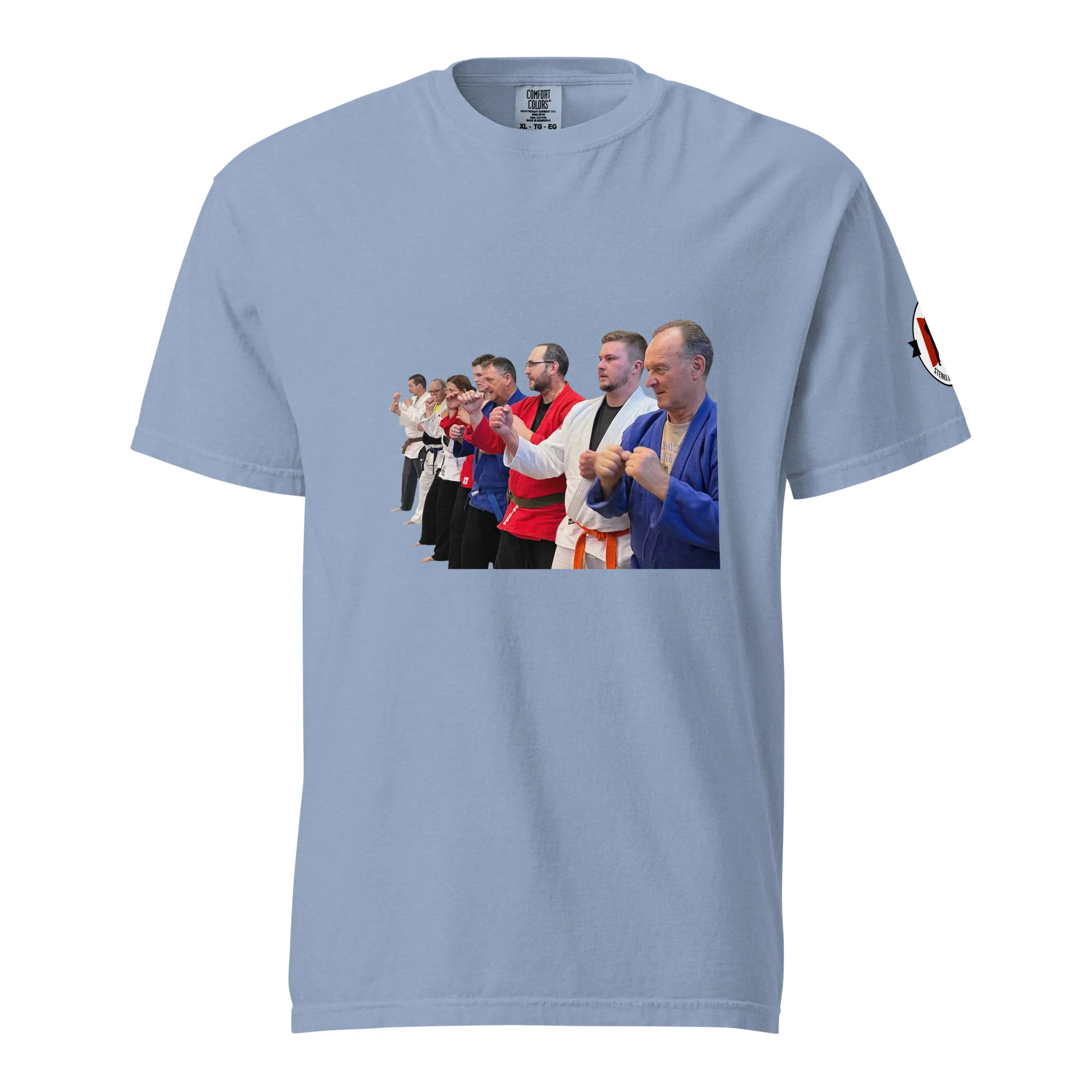 Schweres textilgefärbtes Unisex-T-Shirt